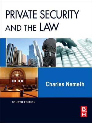 cover image of Private Security and the Law